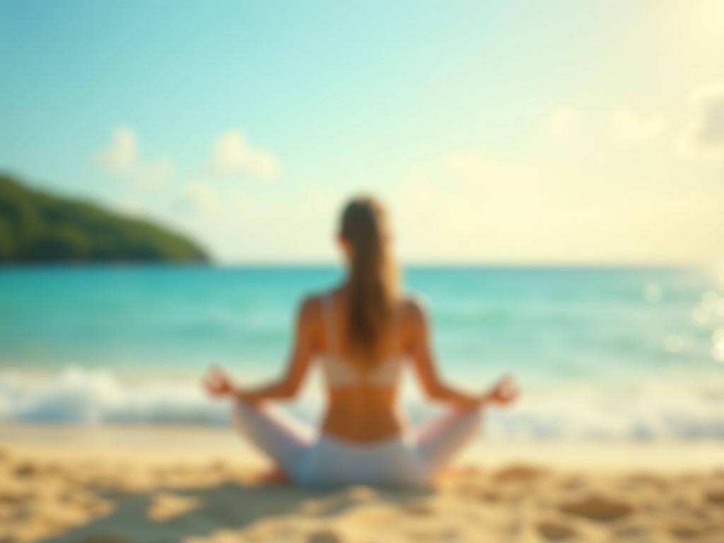 沖縄の海辺で行うヨガリトリート